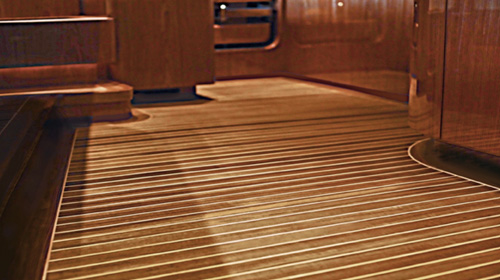 Maritime Cabin Sole Flooring Custom Yacht Interior Solid