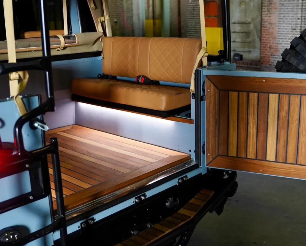 Teakhouten dek voor Land Rover - Maritime Wood Products