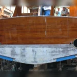 Tableau arrière en teck assorti Rybovich Maritime Wood Products