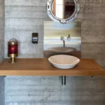 Hangend aanrechtblad in teakhouten dekstijl Maritime Wood Products