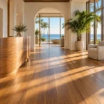 Vestíbulo de hotel de teca Maritime Wood Products