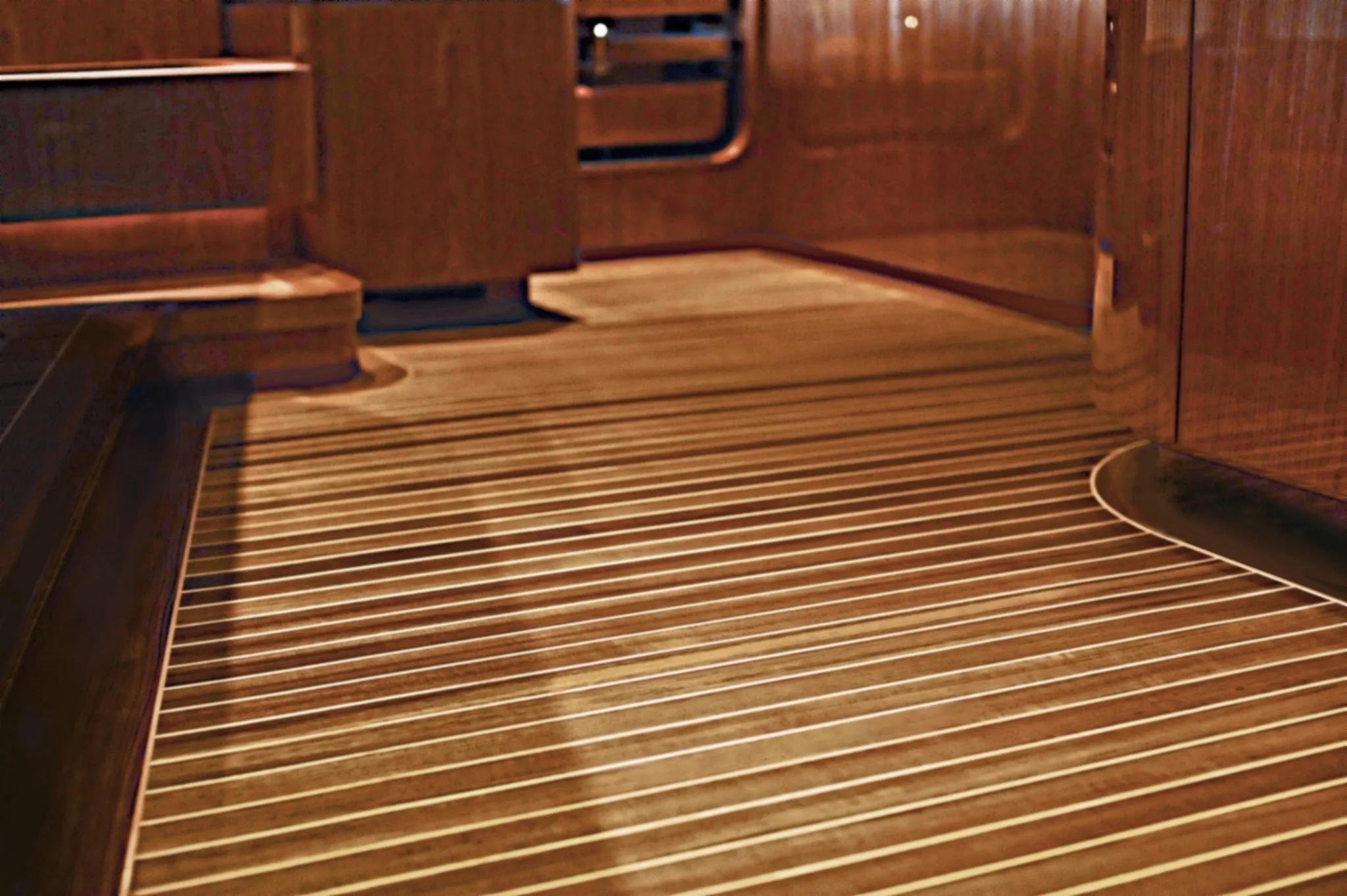 Installation de plancher de refit - Maritime Wood Products